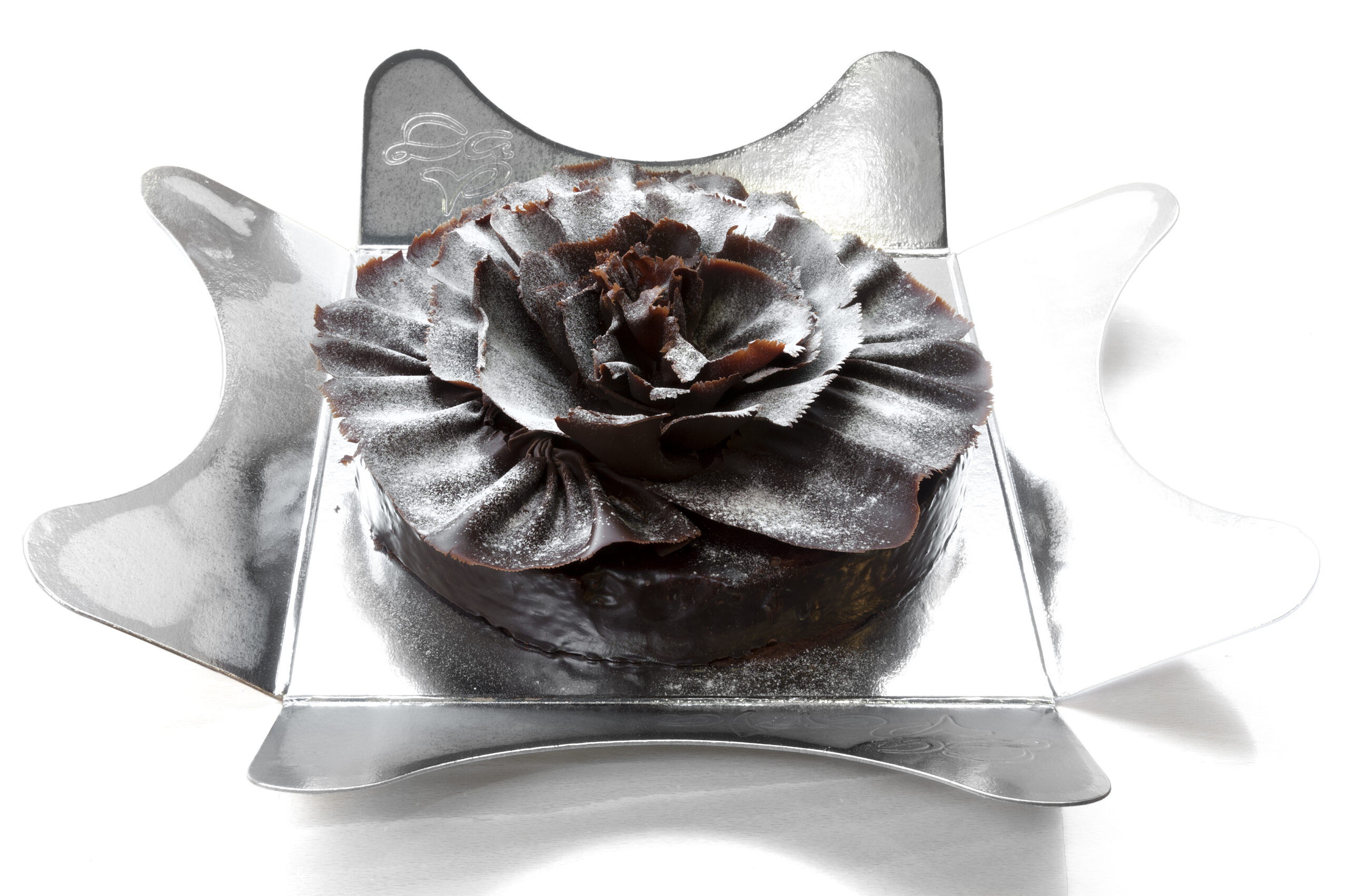Tarta Rosa Negra. Bizcocho de Almendra y chocolate. Sin Gluten